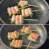 【アスパラとチーズのベーコン巻き串焼き】居酒屋風の一品♪の工程4