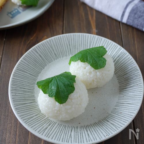 お餅が食べられなくても！１歳からの「柏もち風おにぎり」