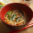 【50kcal台おかず】白滝の五目春雨風スープ