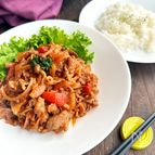 「甘旨酸味がたまらない♡」牛肉ときのこのすき焼トマト煮込み