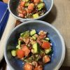 Hikeyの作ってみた!投稿(トマトときゅうりの塩昆布ツナ和え)