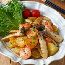 【にんにく香る♡︎海老とじゃがいものバター醤油】お弁当にも