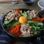 おこげうまうま♪レンジで時短！ご馳走＊和風ビビンバ