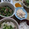 花月雨音🪷の作ってみた!投稿(こんにゃくと舞茸《こってり♡腸活そぼろ炒め》)