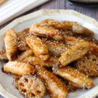 【手羽中とレンコンの甘酢炒め】タレも絶品！やみつきおかず♪
