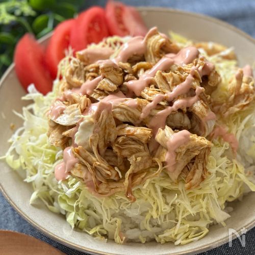 お家で本格簡単♪ガッツリ飯!鶏ささみのケバブ丼