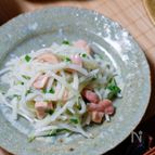 缶詰で♪大根と焼き鳥缶の和風サラダ