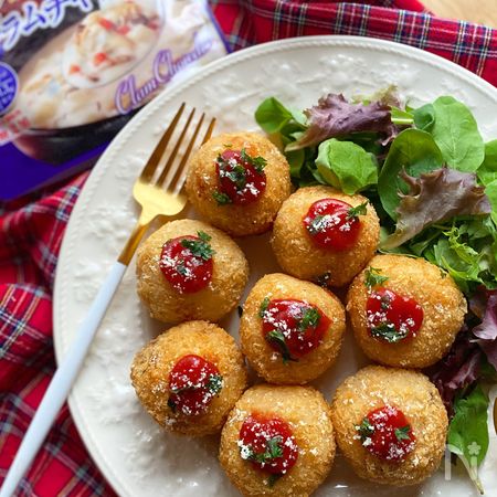 コク旨 クリーミーライスコロッケ 混ぜて丸めるだけで簡単 By るみ レシピサイト Nadia ナディア プロの料理家のおいしいレシピ