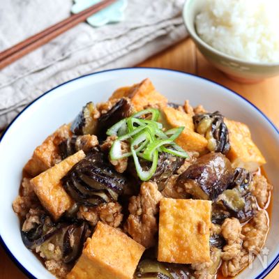 なすと厚揚げの肉味噌炒め【ごはんが進む!】