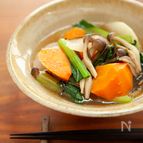 塩昆布と具だくさん冬野菜のスープ