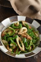 【ピーマンとちくわの甘辛オイスターソース炒め】ご飯がすすむ！