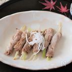 豚肉巻きの蒸し炒め