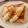 レンチン&揚げ焼き【鮭とキャベツの春巻き】