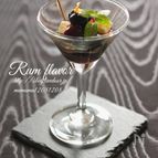 黒豆の煮物とクリームチーズのラム風味。