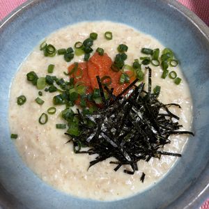 ゆっこの作ってみた!投稿(オートミールの明太チーズ和風リゾット)