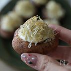 【のせて焼くだけ】椎茸のクリチじゃこ焼き