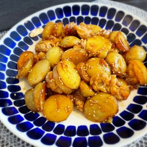 amiの作ってみた!投稿(新じゃがと豚こまの旨照り炒め)