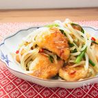 レバニラ風　ささみのニラもやし炒め