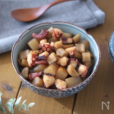 調味料1つで♪【食物繊維】たこごぼうの煮物