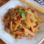 そぼろとねぎのメンマ炒め＼ラーメンのトッピングにも／