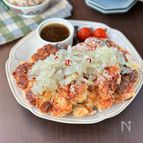 【鶏むね肉と焼き麩のディアボラ風チキン】節約/カサマシ
