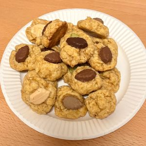 1547077の作ってみた!投稿(きっと材料家にあると思う！なかったらごめんのノンバタクッキー)