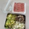 豚白菜と春雨のフライパン蒸し【重ねて蒸すだけ】の下準備