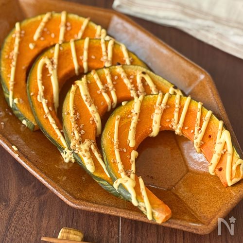 【お助け小鉢】トースターで焼くだけ「かぼちゃのマヨごま焼き」