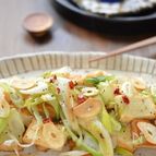 厚揚げと長ねぎのペペロン風