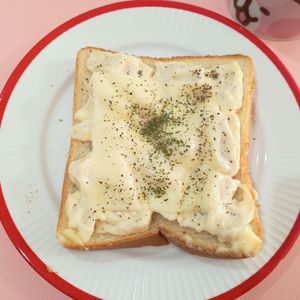 milkの作ってみた!投稿(サラダチキンで♪チキマヨトースト)