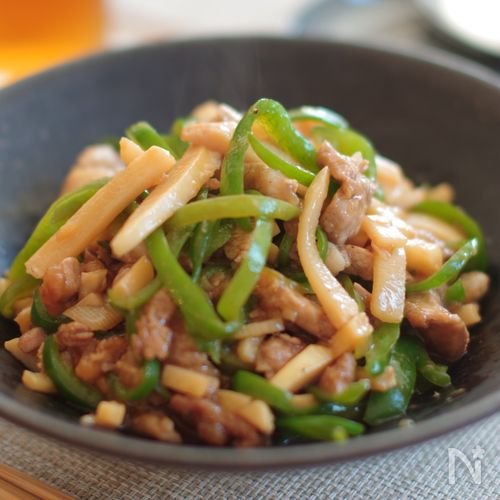 ご飯がすすむ！青椒肉絲！