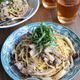 サバときのこの和風スパゲッティ【ワンパン調理で簡単】