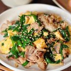【豚ニラたま炒め】忙しい日の味方！フライパンで10分おかず♪