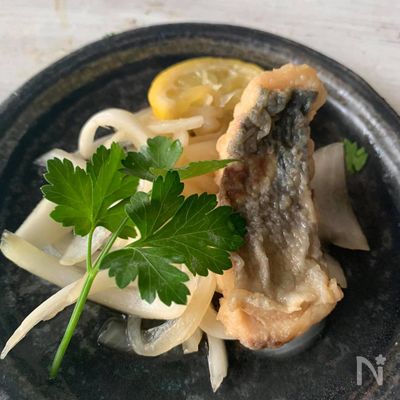 ⭐️あじと新玉ねぎの南蛮づけ