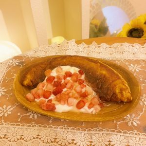 タツノオトシゴの作ってみた!投稿(【半熟もちフレンチトースト】パン不要!とろとろふわふわ♪)