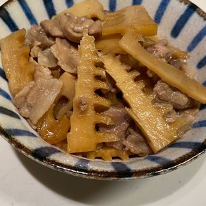 705の作ってみた!投稿(【豚肉とたけのこの煮物】煮るだけ簡単♪春の煮物おかず♡)