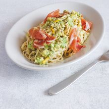 アボカドの簡単冷製パスタ