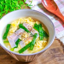 スッキリ美味しい!ニラたまスープ