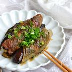 豚バラ肉となすの昆布巻き照り焼き