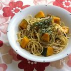 かぼちゃときのこの和風パスタ