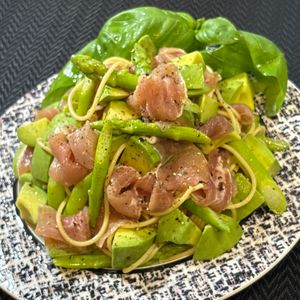 楽ラク手抜キッチン🐶🐾の作ってみた!投稿(旬野菜を楽しむ◎アスパラガスの冷製パスタ)