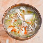食べ応え有！まいたけと豆腐の豚汁