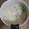 心も身体もほっと温まる♡豚バラ白菜のピリ辛ミルクスープの工程3