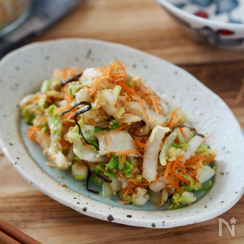 白菜の消費に！【レンチン和風白菜サラダ】