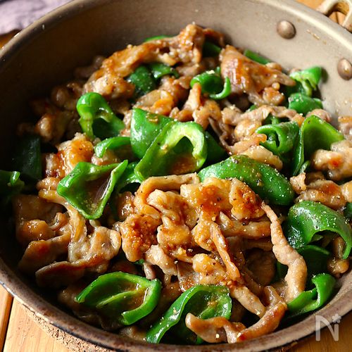 ワンパン10分！【豚こま肉×ピーマン旨だれ炒め】ご飯すすむ♩