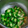 生もずくとえのきとオクラのさっぱりめんつゆ和えの工程2