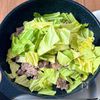 ワンパン10分♪食材2つ◎【豚こまとキャベツの甘辛ごまだれ】の工程2