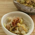 材料5つ！春キャベツとえのきの梅おかか和え