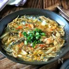 【子持ちししゃもで柳川鍋風】今日の〆(シメ)飯