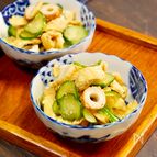 5分で副菜✨香ばし薄揚げときゅうりのからし酢味噌あえ
